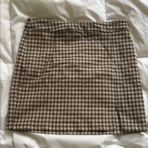 Garage Black and White Pencil Mini Skirt